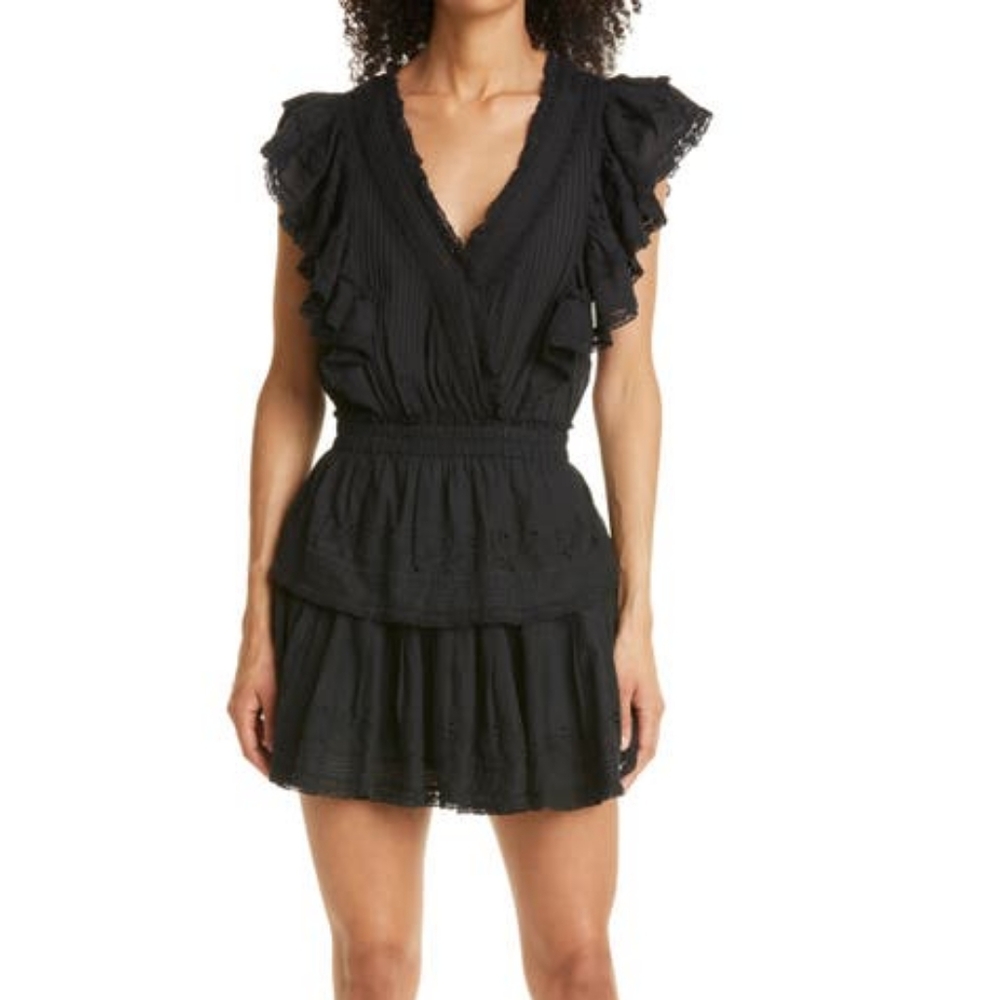 Love Shack Fancy Gwen Eyelet Mini Dress Sz. P